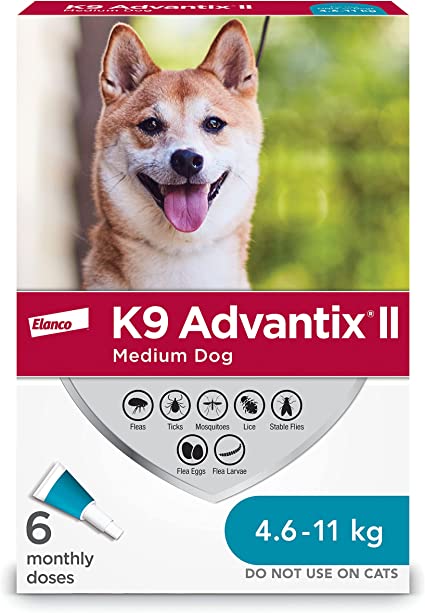 Advantix II Flea+Tick+Mosquito Protection - Medium Dogs (4.5-11kg)