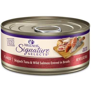Wellness CORE Signature Selects Shredded Flaked Skipjack Tuna & Salmon Wet Cat Food