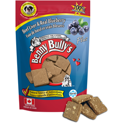 Benny Bully's Plus Dog Treat - Natural, Beef Liver & Blueberry
