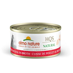 Almo Nature HQS Natural Chicken Drumstick in Broth Cat Can