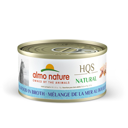 Almo Nature HQS Natural Mixed Seafood in Broth Cat Can