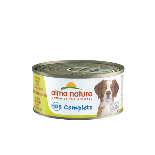 Almo Nature HQS Complete Chicken Dinner w/ Egg & Pineapple Dog Can