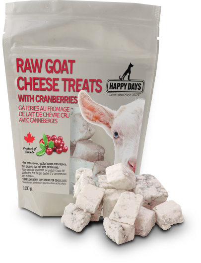 Happy Days Raw Goat Cheese Treats with Cranberry