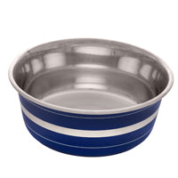 Dogit Stainless Steel Non-Skid Dog Bowl Blue Stripe