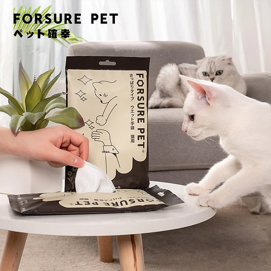 Forsure Pet Comport & Clean SPA Gloves for Pets for Cat