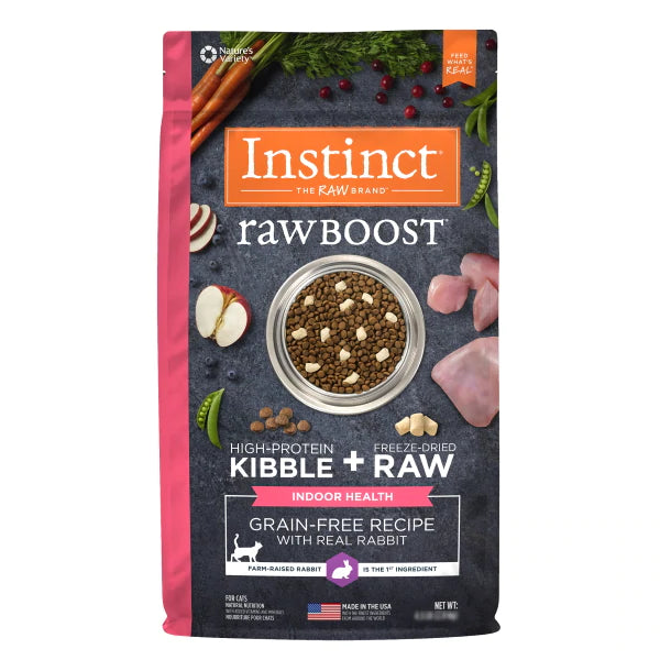 INSTINCT Raw Boost Grain Free with Real Rabbit Indoor Health Dry Cat Food