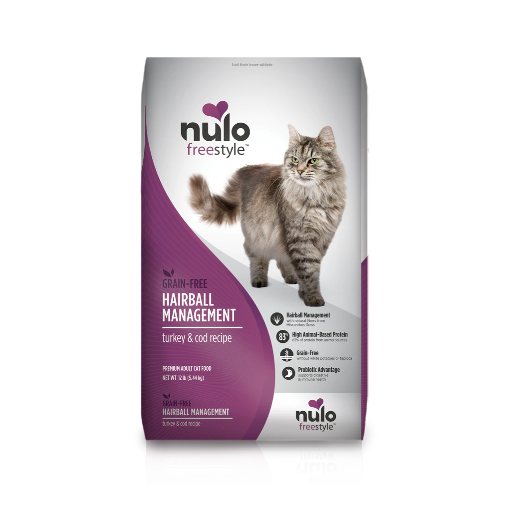 Nulo Freestyle High-Protein Kibble Hairball Management - Turkey & Cod Recipe