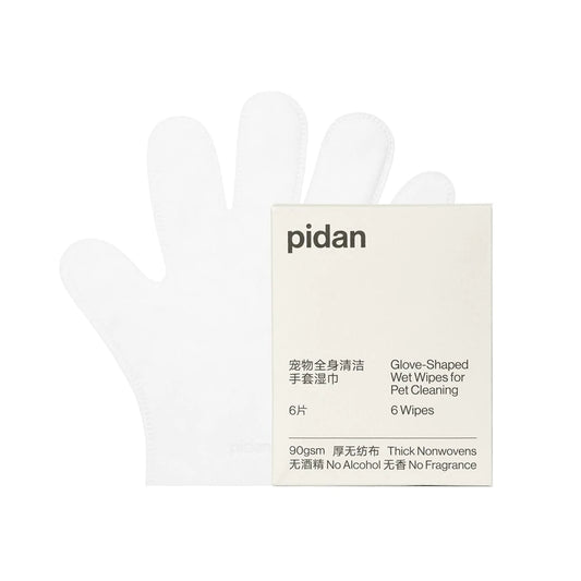 PIDAN Glove-Shaped Wet Wipes for Pet Cleaning 6pcs