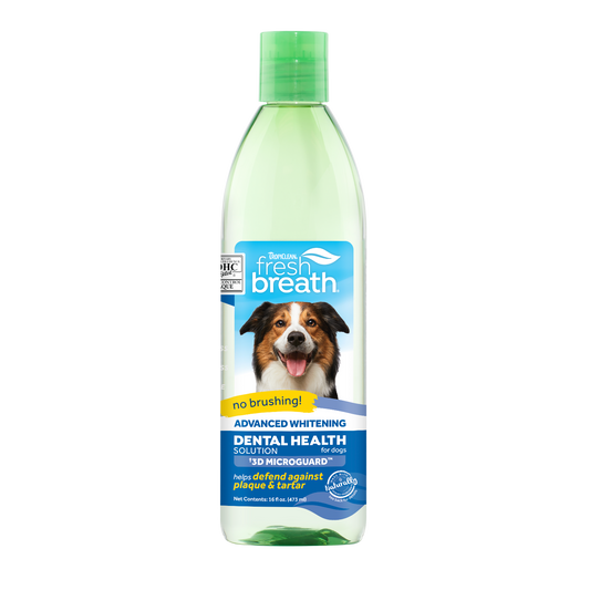 Tropiclean Fresh Breath Oral Water Additive Advanced Whitening Dog