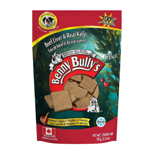 Benny Bully's Plus Dog Treat - Natural, Beef Liver & Kelp