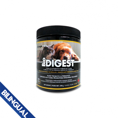 BiologicVET BioDIGEST Veterinary Probiotic and Prebiotic Supplement for Cats and Dogs