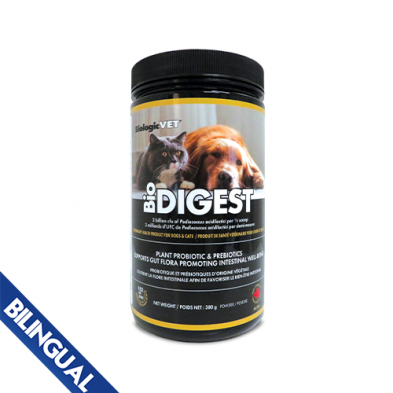 BiologicVET BioDIGEST Veterinary Probiotic and Prebiotic Supplement for Cats and Dogs