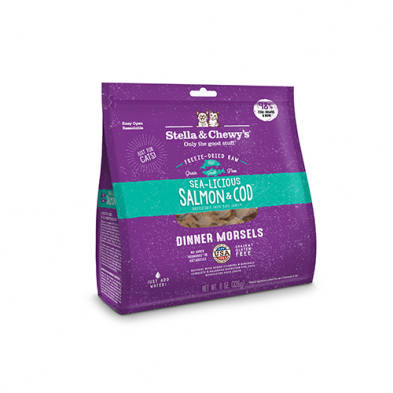 Stella & Chewy's Sea-Licious Salmon & Cod Freeze-Dried Raw Dinner Morsels Cat Food