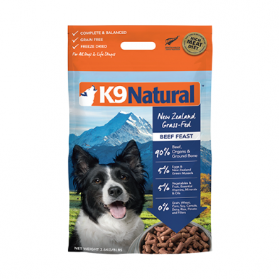 K9 Beef Feast Freeze-Dried Topper for Dogs