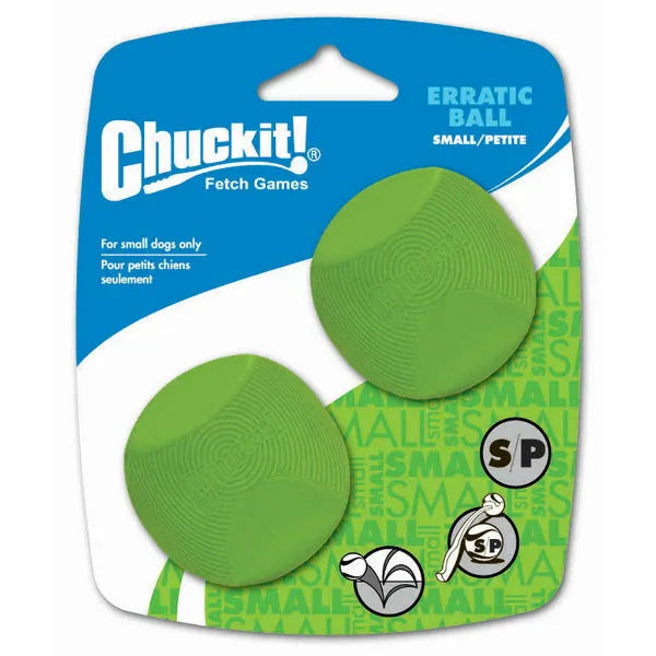 Chuck It! Erratic Balls Medium Dog Toy (2 Pack)