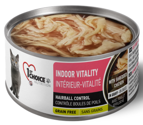 1st Choice Grain-Free Canned Cat Shredded Indoor Vitality Adult (Chicken)