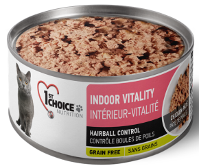 1st Choice Grain-Free Canned Cat Pate Indoor Vitality Adult (Chicken)