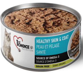 1st Choice Grain-Free Canned Cat Pate Healthy Skin & Coat Adult (Salmon)