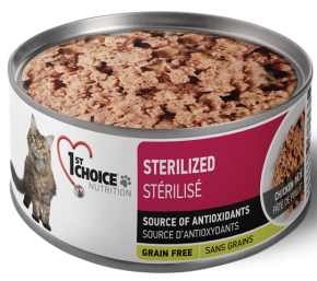 1st Choice Grain-Free Canned Cat Pate Sterilized Adult (Chicken)