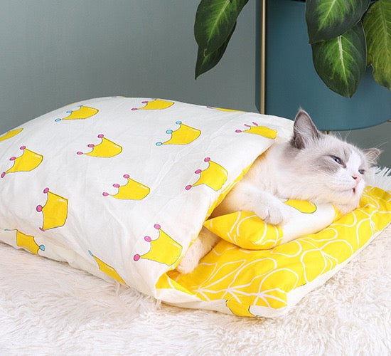 PT Sleeping Bag/Bed with Pillow - Yellow