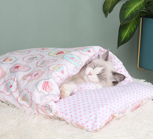 PT Sleeping Bag/Bed with Pillow - Pink