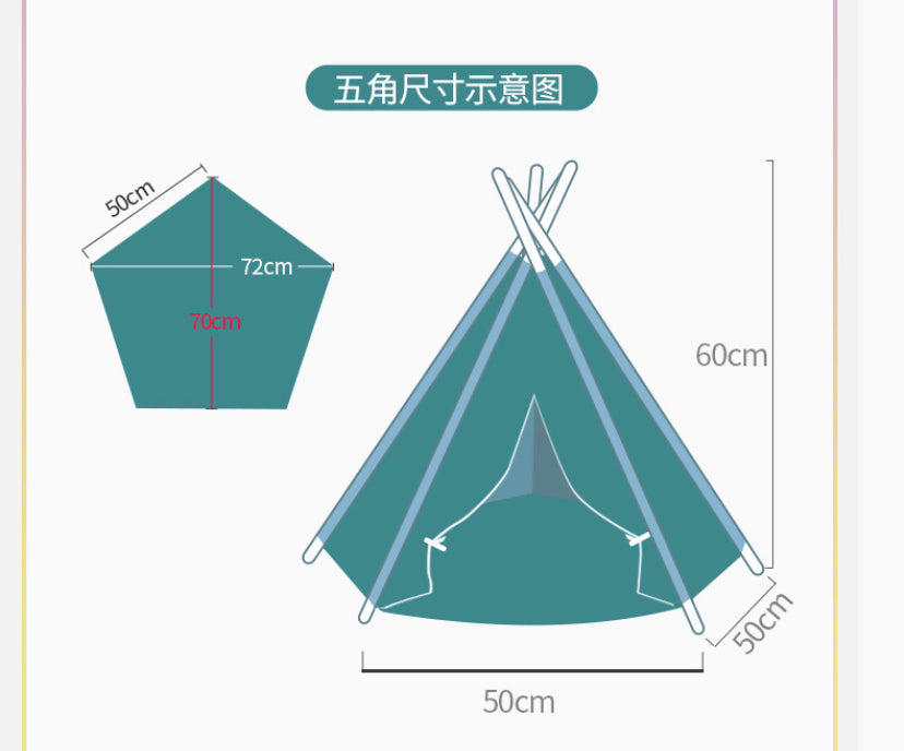 PT Pet Tent - White Star