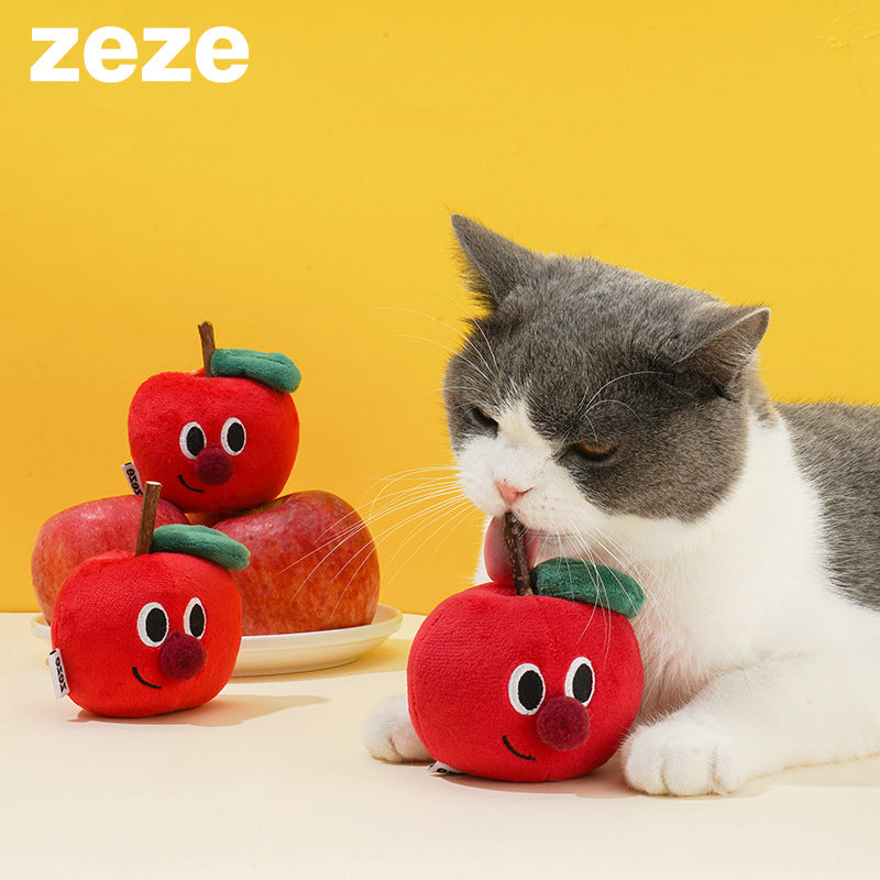 Zeze Catnip & Silvervine Toy - Apple