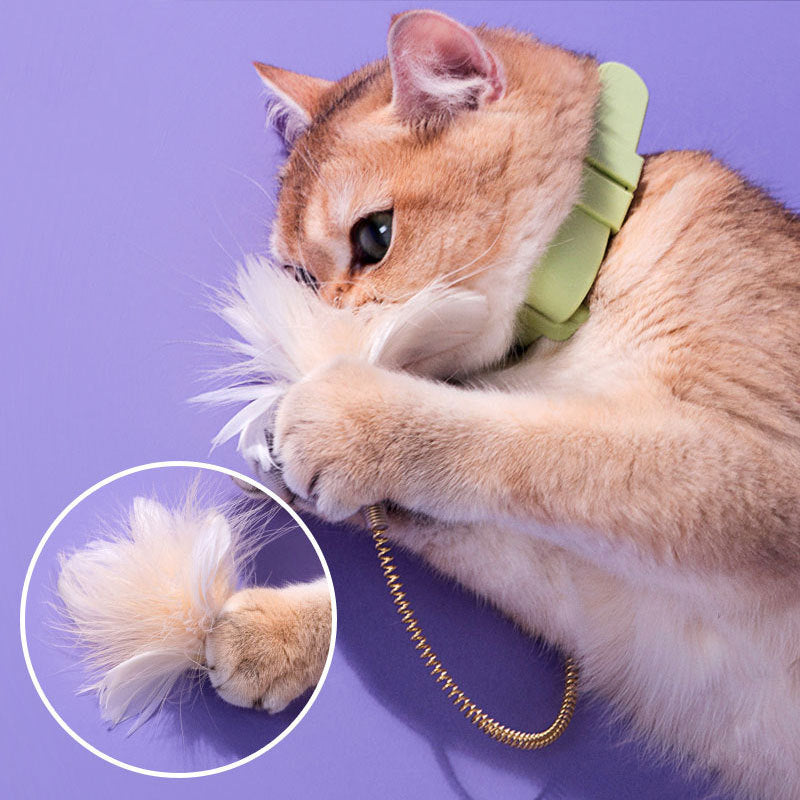 PT Hand-free Teaser Feather with Collar