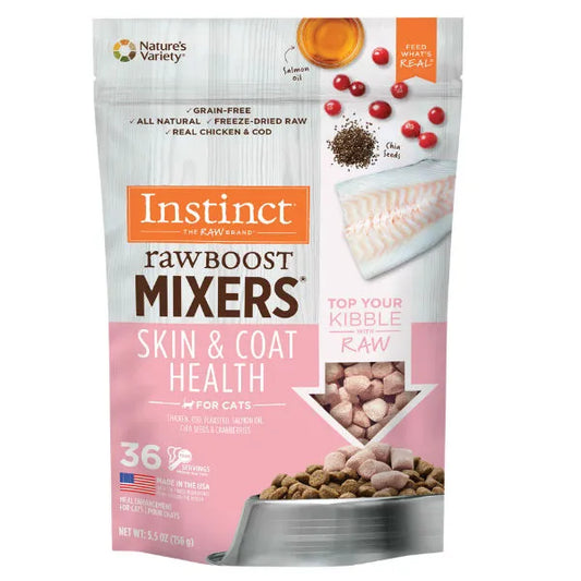 INSTINCT Raw Boost Mixters Skin and Coat Health Cat Freeze-Dried Food