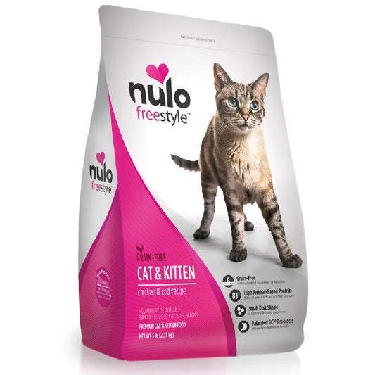 Nulo Freestyle High-Meat Kibble for Cat & Kittens - Chicken & Cod Recipe