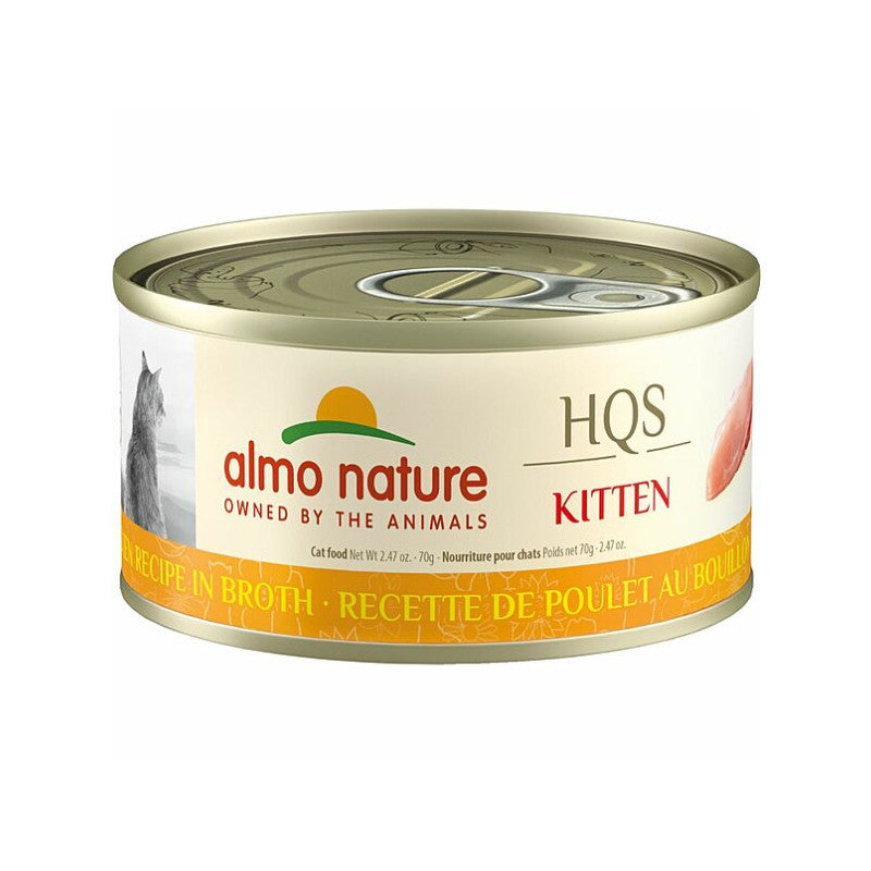 Almo Nature HQS Natural Chicken Breast in Broth Kitten Can