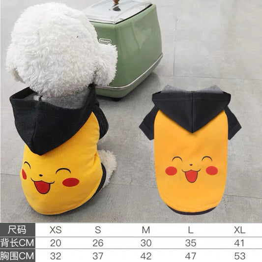 PT Pikachu Pet Hoodies