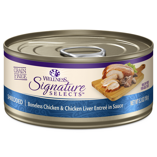 Wellness CORE Signature Selects Shredded Chicken & Chicken Liver Wet Cat Food