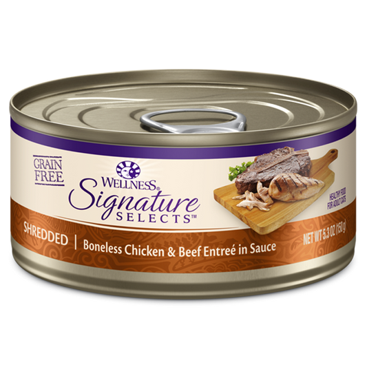 Wellness CORE Signature Selects Shredded Chicken & Beef Wet Cat Food