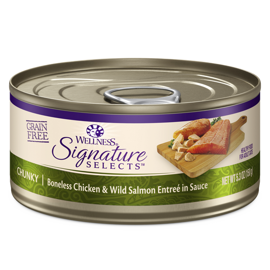 Wellness CORE Signature Selects Chunky Chicken & Salmon Wet Cat Food