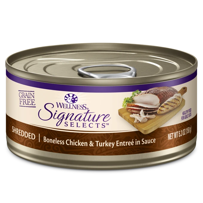 Wellness CORE Signature Selects Shredded Chicken & Turkey Wet Cat Food