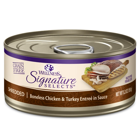 Wellness CORE Signature Selects Shredded Chicken & Turkey Wet Cat Food