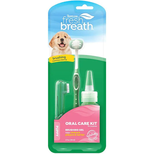Tropiclean Fresh Breath Oral Care Kit Puppies 3pc